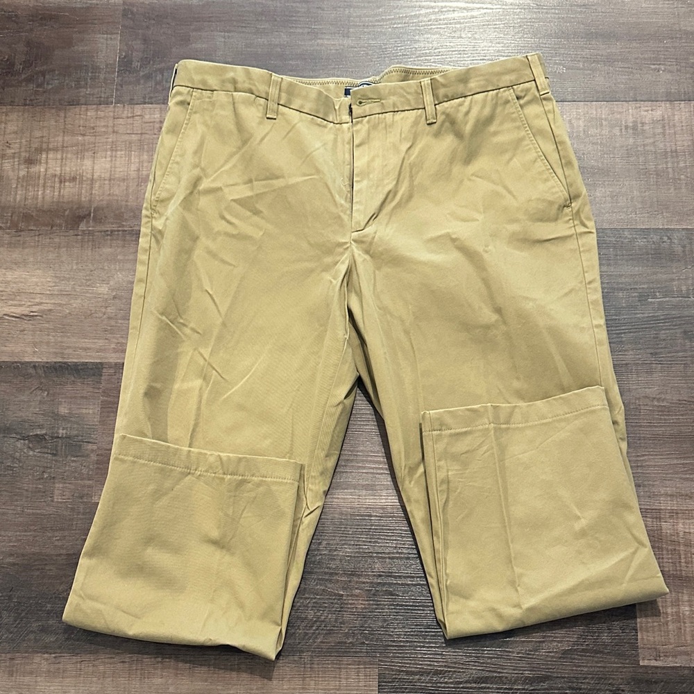 Lands end flat front chinos